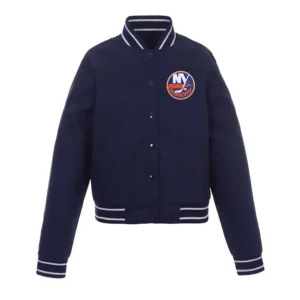 New york islanders front hit full snap jacket