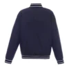 New york islanders front hit navy varsity jacket