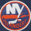 New york islanders genuine leather varsity jacket navy 1