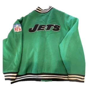 New york jets green throwbacks varsity jacket