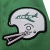 New york jets green windbreaker helmet logo