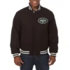 New york jets handmade wool jacket black 1