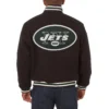 New york jets handmade wool jacket black 2