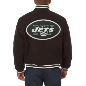 New york jets handmade wool jacket black 2