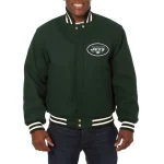 New York Jets One Color Green Wool Jacket