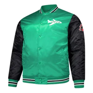 New york jets kelly green and black jacket