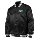 New York Jets Locker Room Black Satin Jacket
