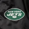 New york jets locker room satin varsity satin jacket black 3