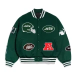 New York Jets Pennant Green Wool Jacket