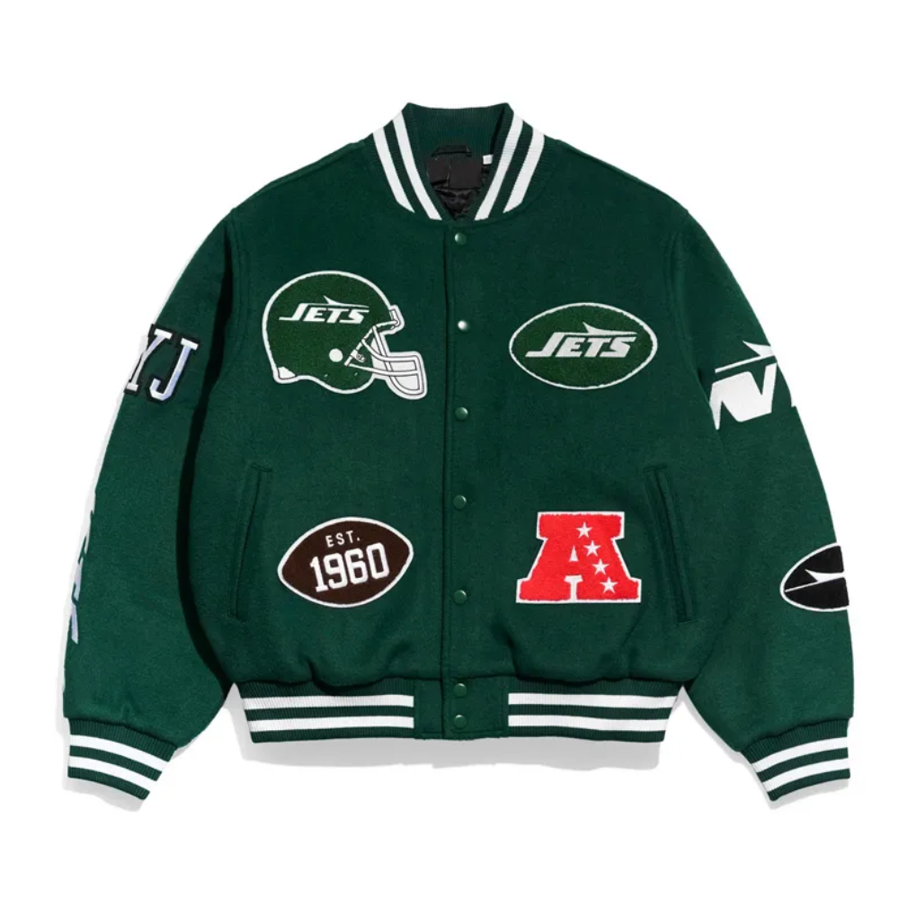 New york jets pennant green wool jacket