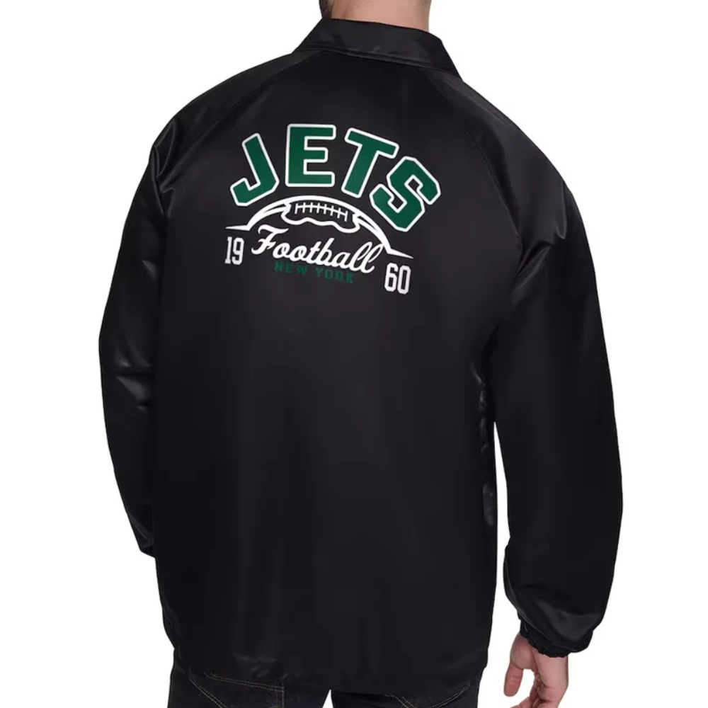 New york jets retro logo coaches jacket