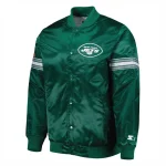 New York Jets Pick & Roll Green Satin Jacket
