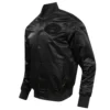 New york jets triple black satin black jacket