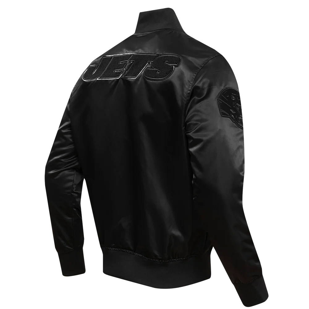 New york jets triple black satin