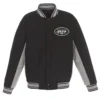 New york jets varsity black and gray jacket