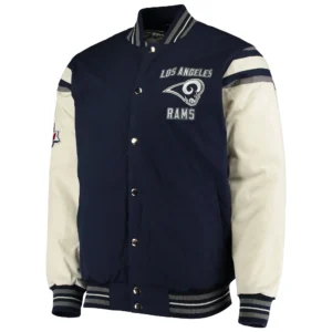 New york jets victory formation commemorative full snap varsity jacket navy white 1 1