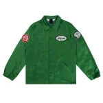 New York Jets Windbreaker Full-Snap Green Satin Jacket