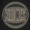 New york knicks black gold wool leather varsity jacket black 6