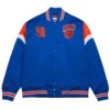 New york knicks cooperstown full snap satin varsity jacket 3