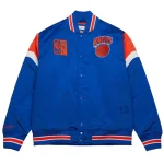 New York Knicks Cooperstown Heavyweight Blue Satin Jacket