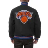 New york knicks handmade wool varsity jacket black 1 1