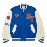 New York Knicks L-2B Blue Satin Jacket