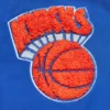 New york knicks melody ehsani full zip satin varsity jacket
