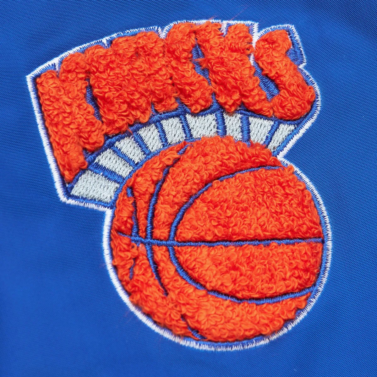 New york knicks melody ehsani full zip satin varsity jacket