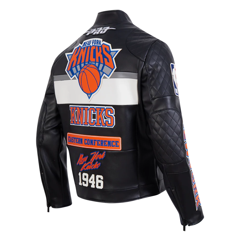 New york knicks moto cafe racer jacket 1