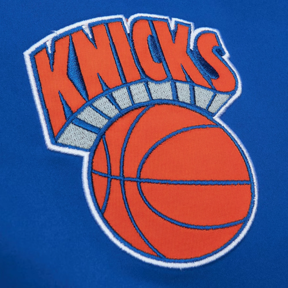 New york knicks og 20 full snap satin varsity jacket 1