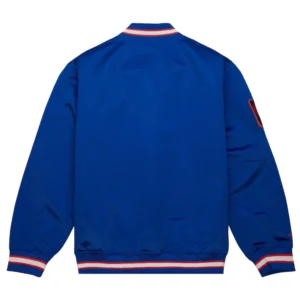 New york knicks og 20 full snap satin varsity jacket 2