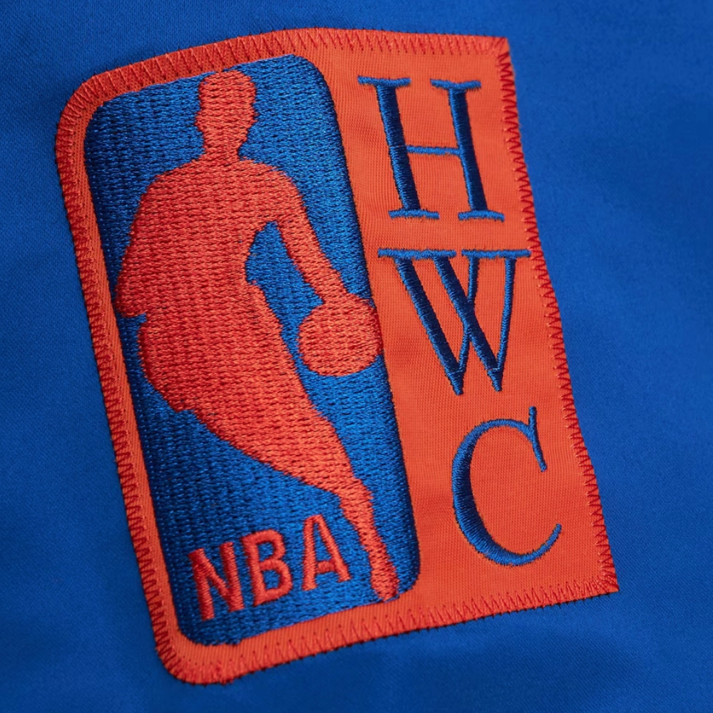 New york knicks og 20 full snap satin varsity jacket