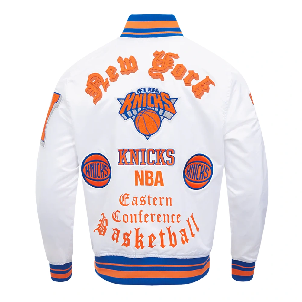 New york knicks old english satin jacket