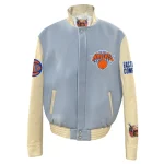 New York Knicks Old English Wool/Leather Jacket