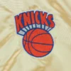 New york knicks team og 20 vintage logo satin varsity jacket gold 3