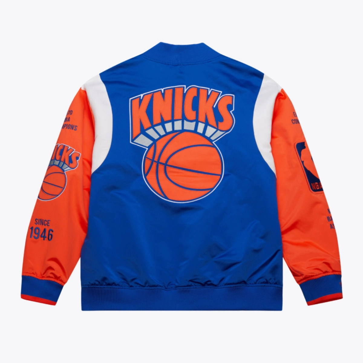 New york knicks vintage team origins bomber jacket