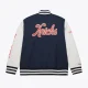New york knicks washed varsity jacket