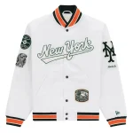New York Mets Vintage White Satin Jacket