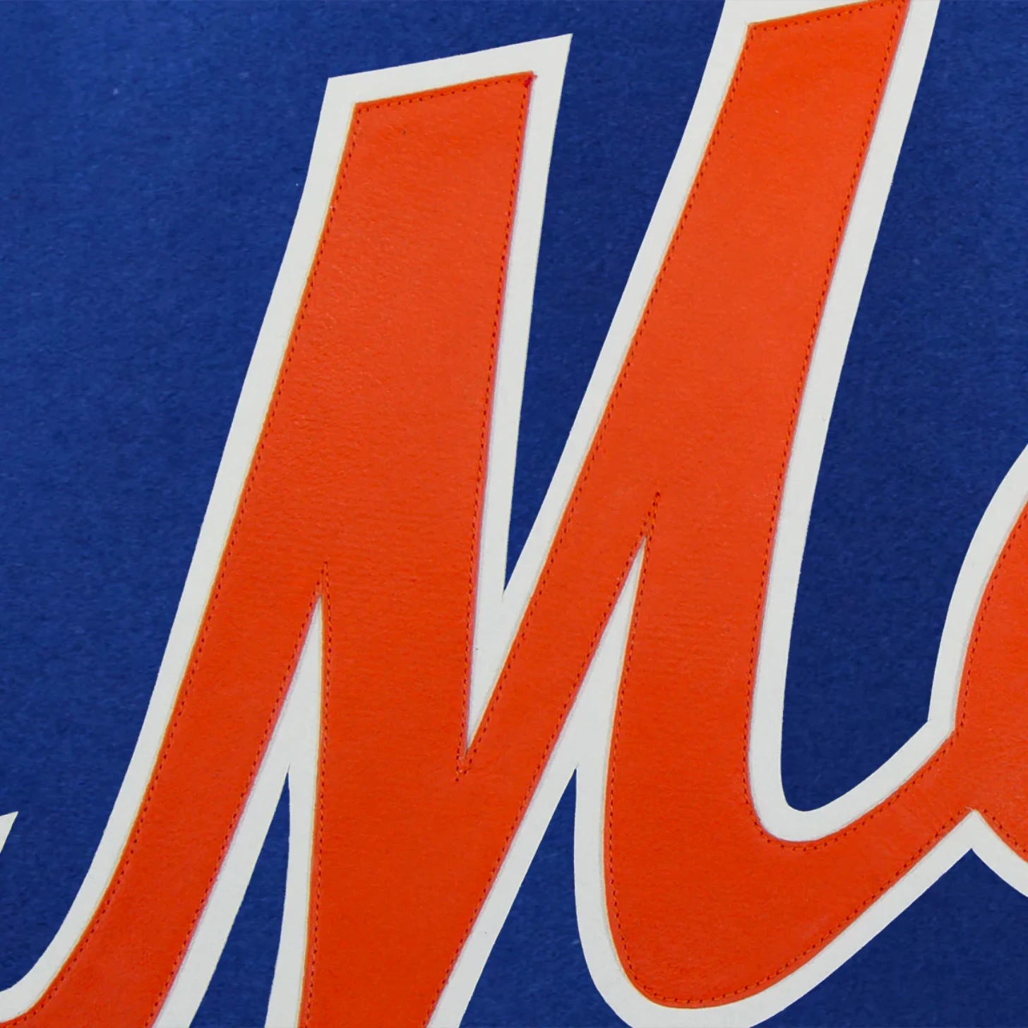New york mets handcrafted logo wool jacket blue 3