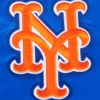 New york mets mashup full snap ribbed knitted satin varsity jacket blue 4 1