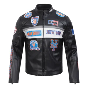 New york mets moto jacket