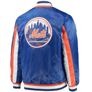 New york mets the ace satin varsity jacket blue 1
