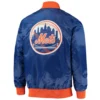 New york mets the ambassador satin varsity jacket blue 1