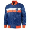 New york mets the ambassador satin varsity jacket blue 2