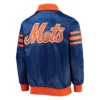 New york mets the captain ii satin varsity jacket blue 2
