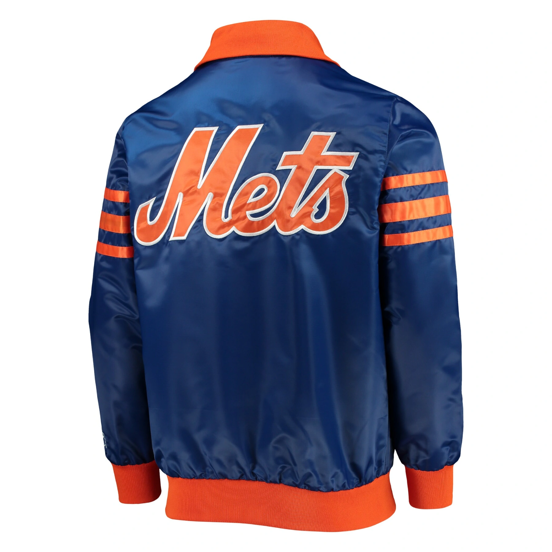 New york mets the captain ii satin varsity jacket blue 2