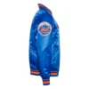 New york mets turn it up m full snap varsity jacket