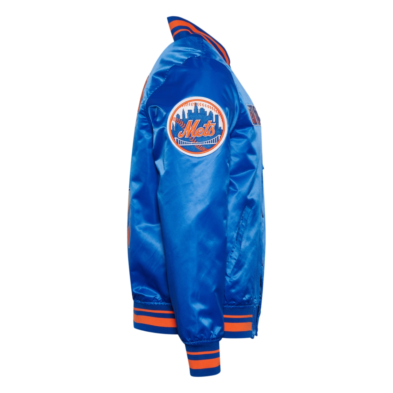 New york mets turn it up m full snap varsity jacket