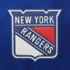 New york rangers one color wool varsity jacket blue 2