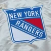 New york rangers team og 20 full zip satin varsity jacket silver 3